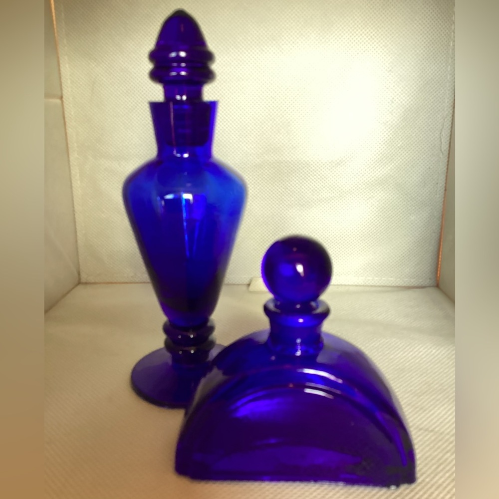Cobalt Stopper Bottle Set